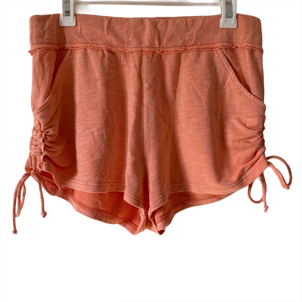 Free People Movement Size L Shorts Orange Side Tie - Picture 1 of 9